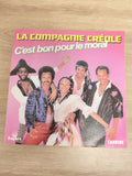 Vinyle 45 tours La Compagnie Créole C'est bon pour le moral pochette rose (Ref 3