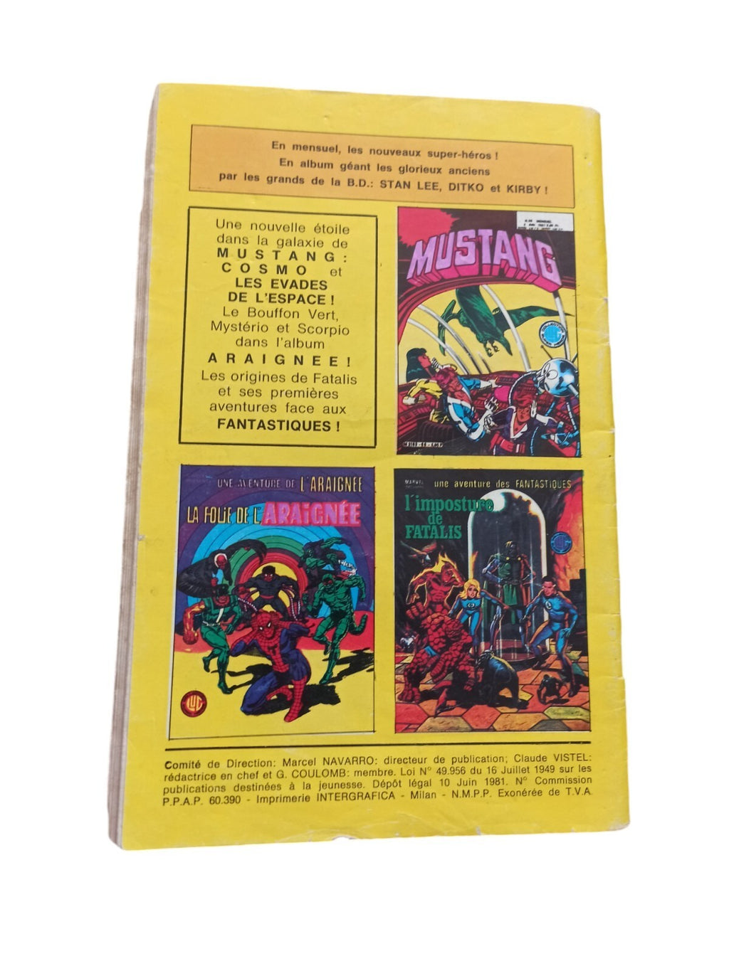 Comics Marvel Nova 41 1981 avec les Fantastiques Vintage rétro Spider-Man