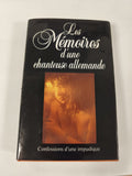 Livre ancien vintage Les Mémoires d'une chanteuse allemande édition rare rétro