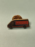 Vintage pin's Radiola utilitaire, camionnette publicitaire électroménager rare
