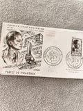 Lettre Premier Jour Jean Moulin 1957 Héros Résistance FDC Ancien philatélie