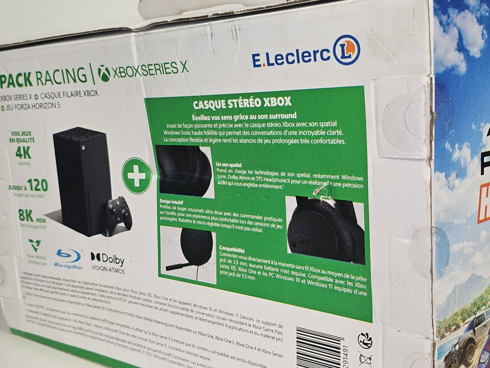 Boîte vide Xbox 360 pack E.Leclerc Forza Horizon 5 - Emballage console d?origine