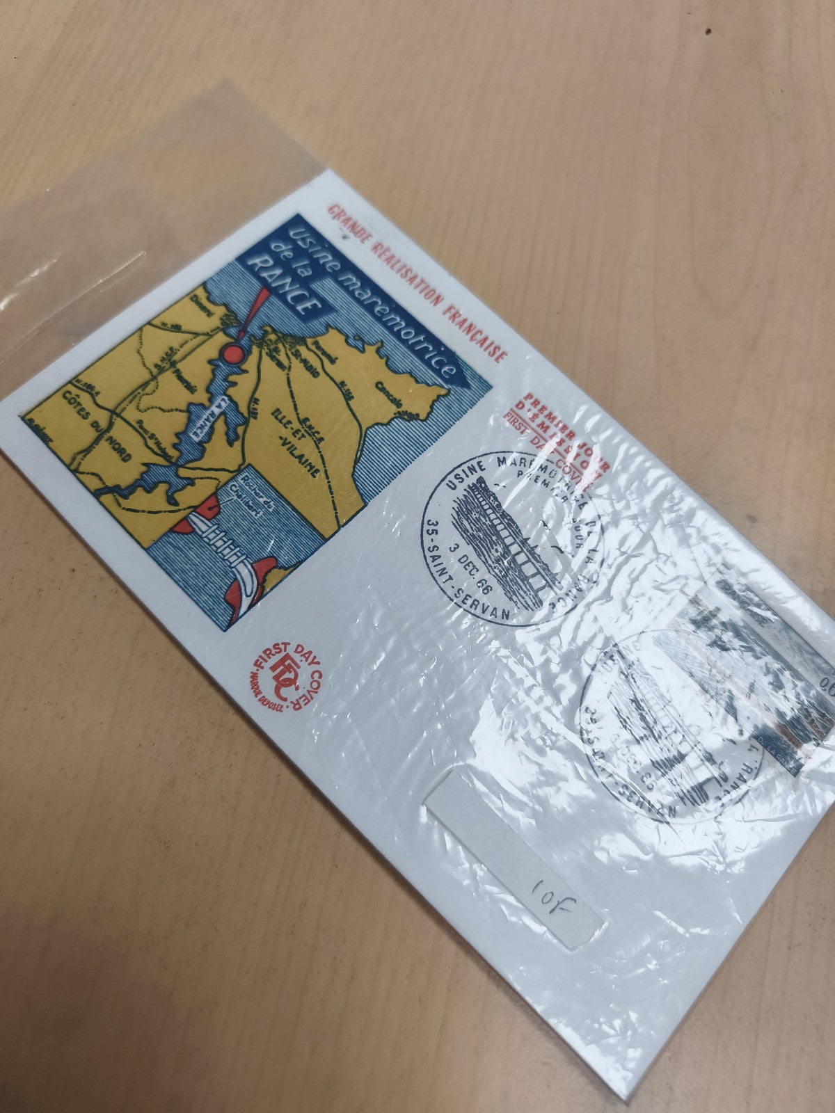 Enveloppe Premier Jour Usine Marémotrice France Saint-Malo FDC philatélie