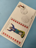 Enveloppe FDC Monaco premier jour d?émission, timbre et illustration Santon