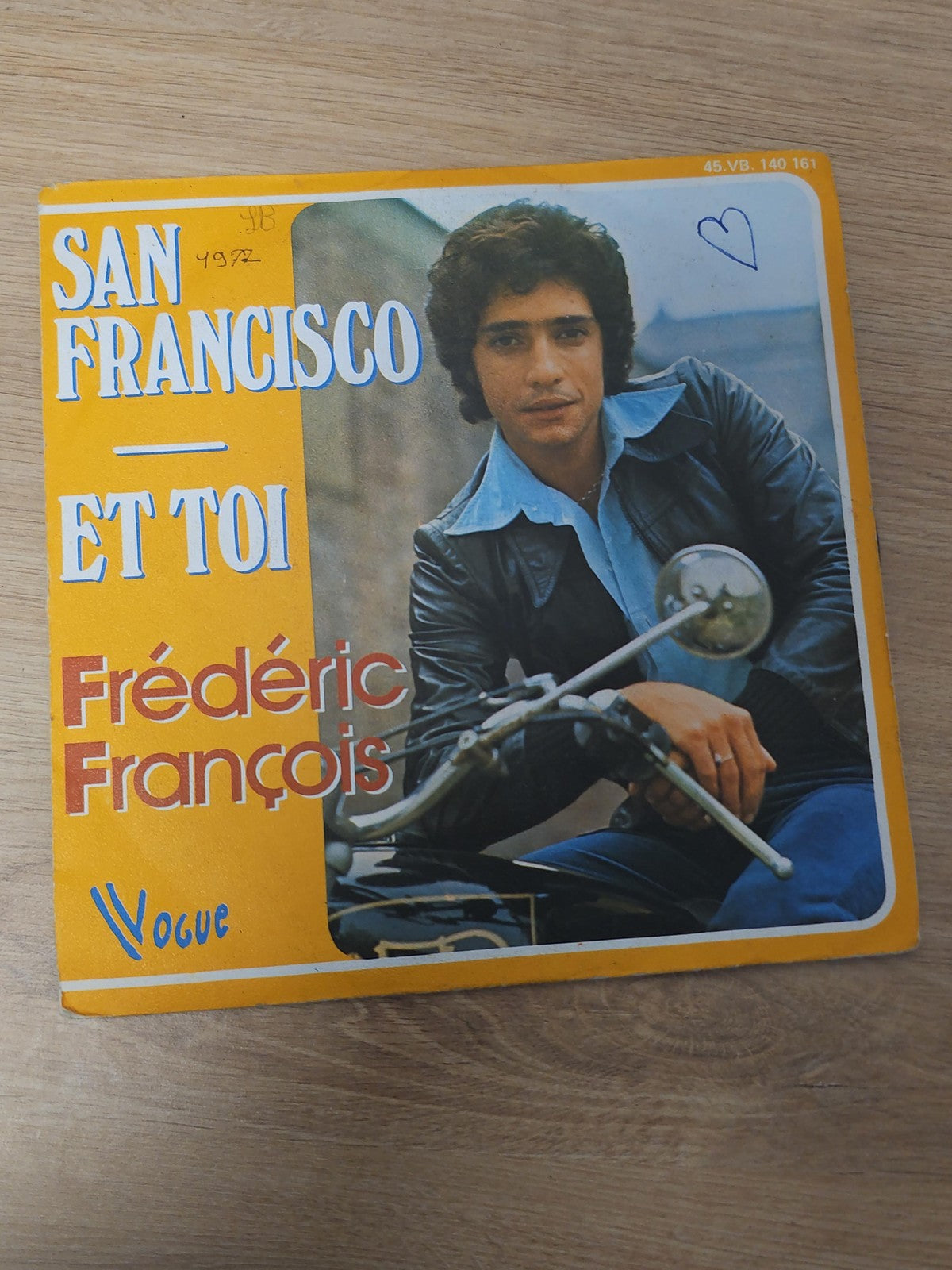 Vinyle 45 tours rétro ancien San Francisco disque collector vintage musique anné