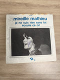 Mireille Mathieu 45 tours Je ne suis rien sans toi / Écoute ce cri pochette anno