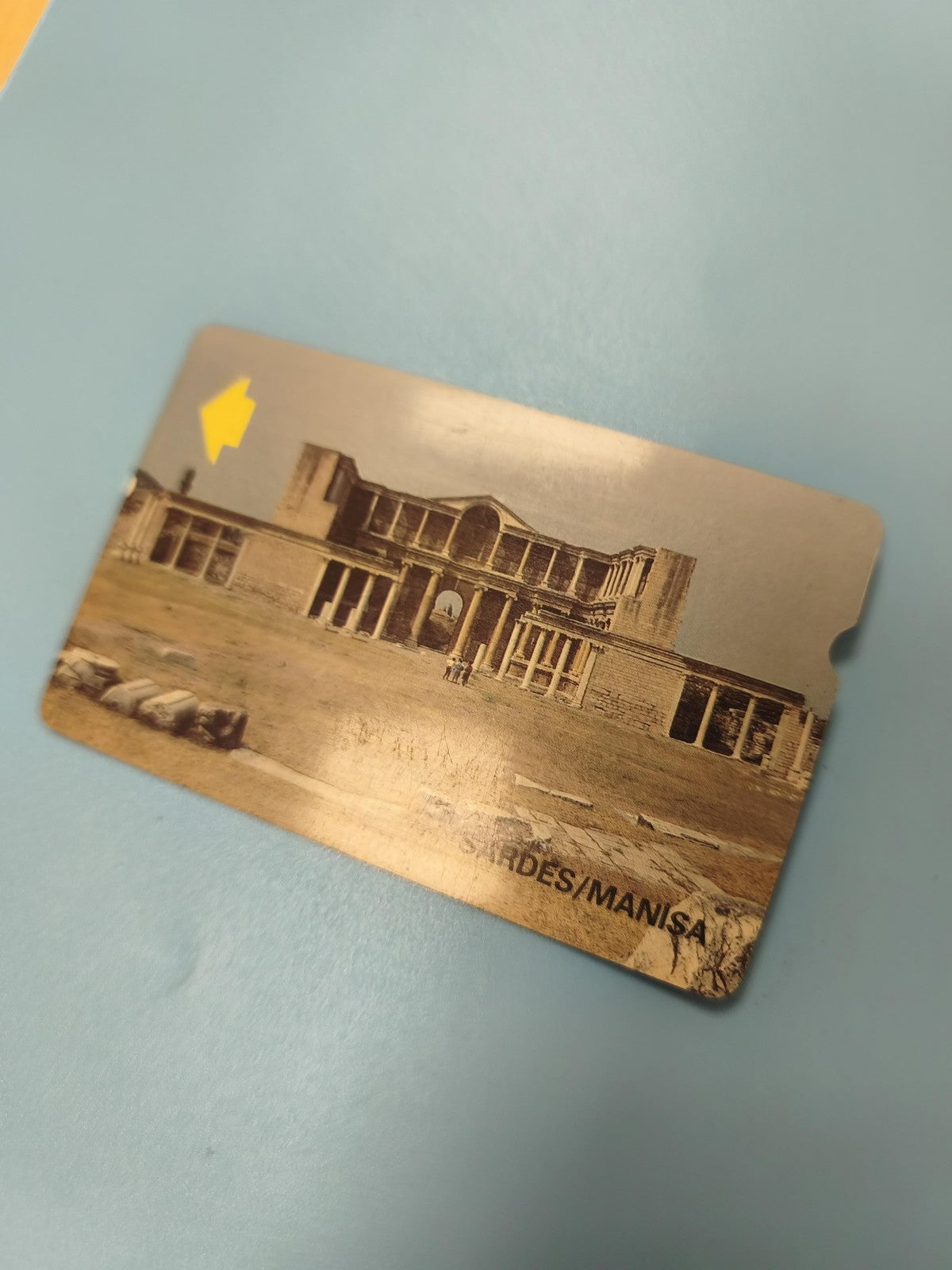 Ancienne télécarte étrangère Sardes Manisa collection, carte téléphonique vintag