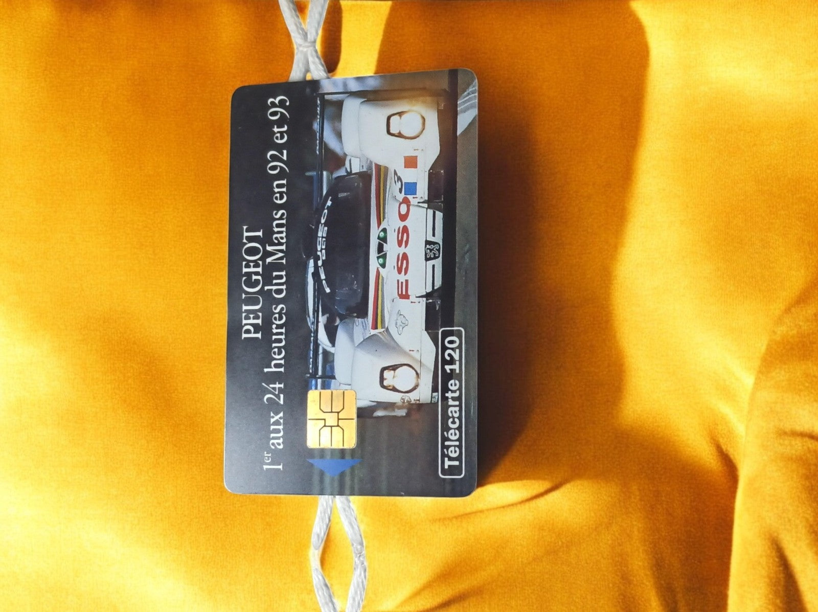 Télécarte Peugeot 24h du Mans 92 93 vintage, carte téléphonique 120 unités