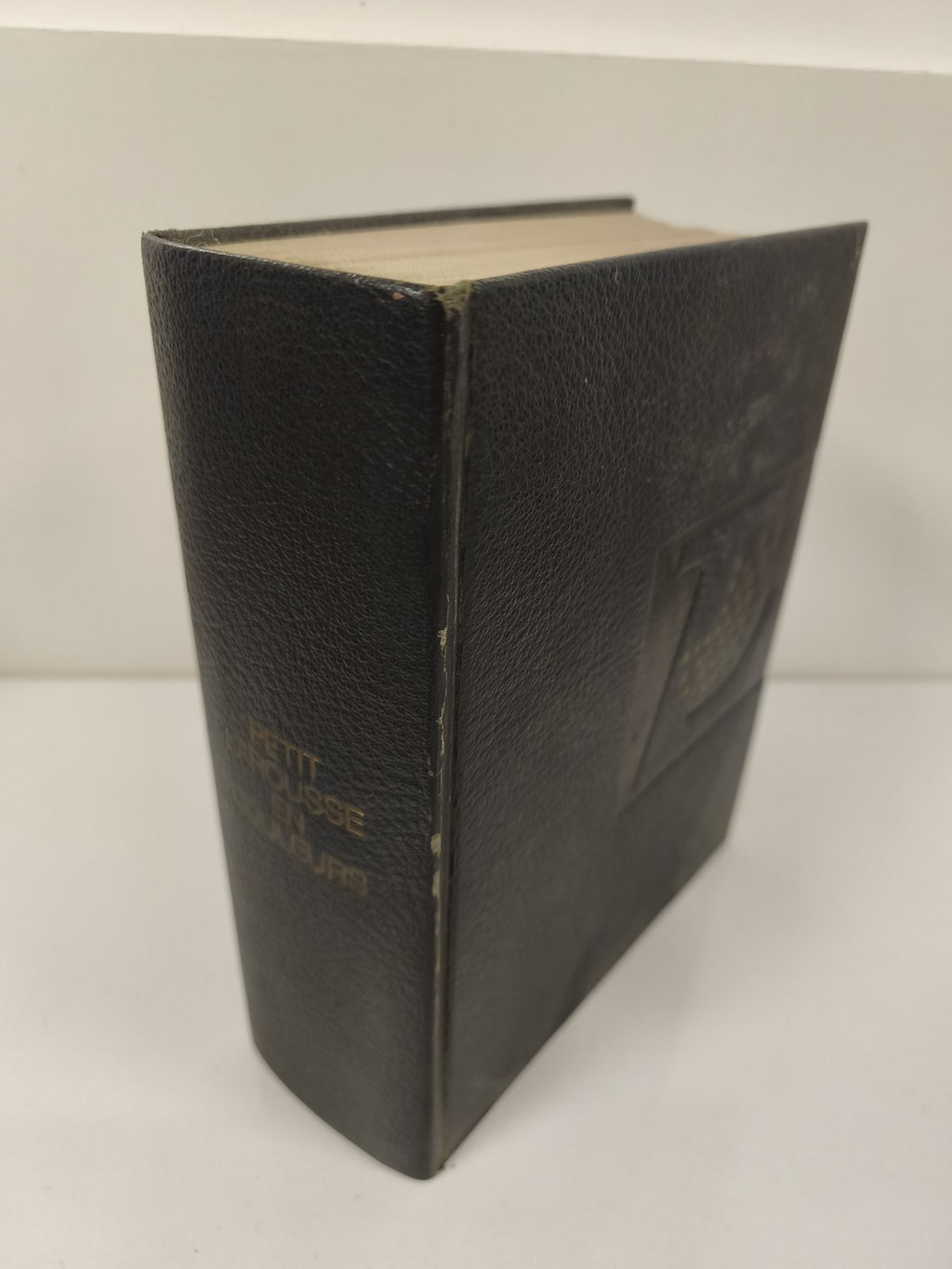 Ancien gros livre Larousse relié noir dictionnaire vintage collection