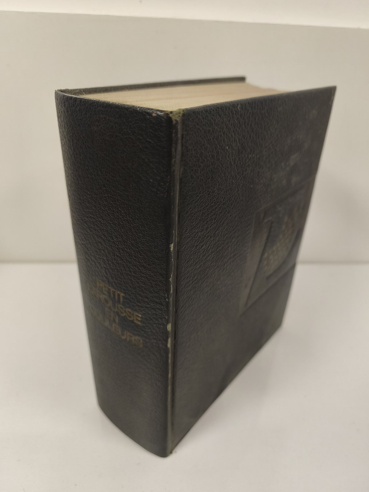 Ancien gros livre Larousse relié noir dictionnaire vintage collection