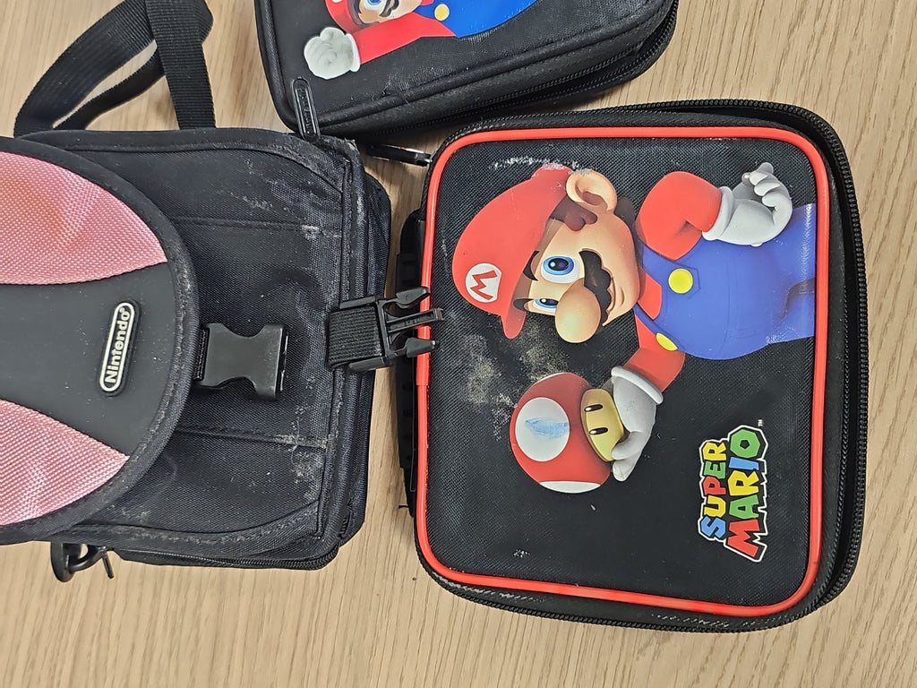 Lot housses Nintendo DS Mario Super Mario, sacoche, étui, mallette rose