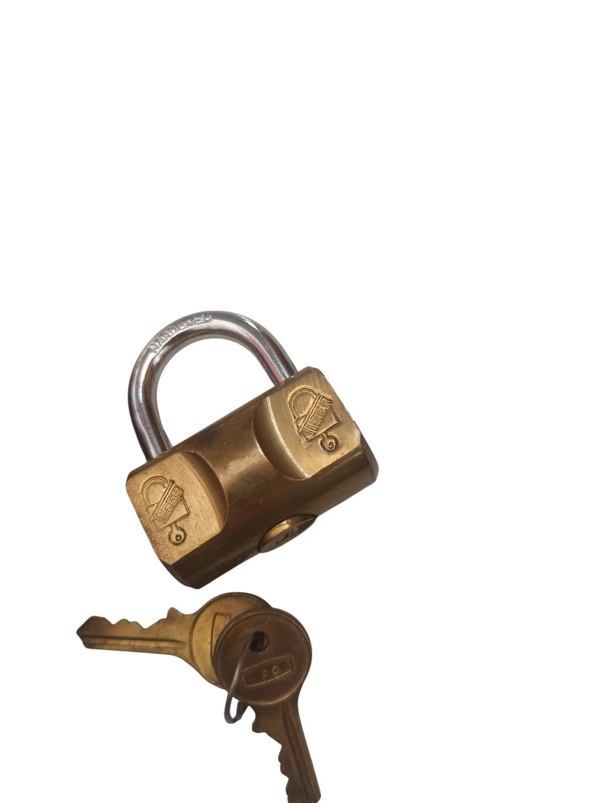 Cadenas ancien Tiger vintage avec clés, laiton, boîte d’origine rétro sécurité