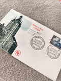 Lettre FDC 1959 Avesnes-sur-Helpe La Collégiale premier jour cachet ancien phila