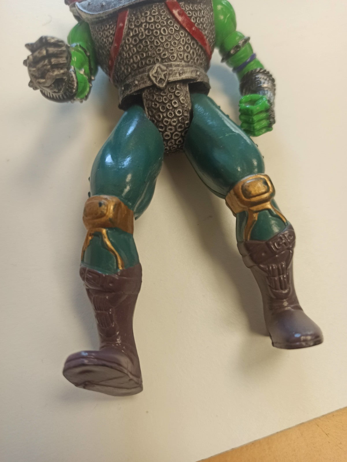 Figurine rétro orc guerrier Mystic Rings années 90, jouet ancien bootleg