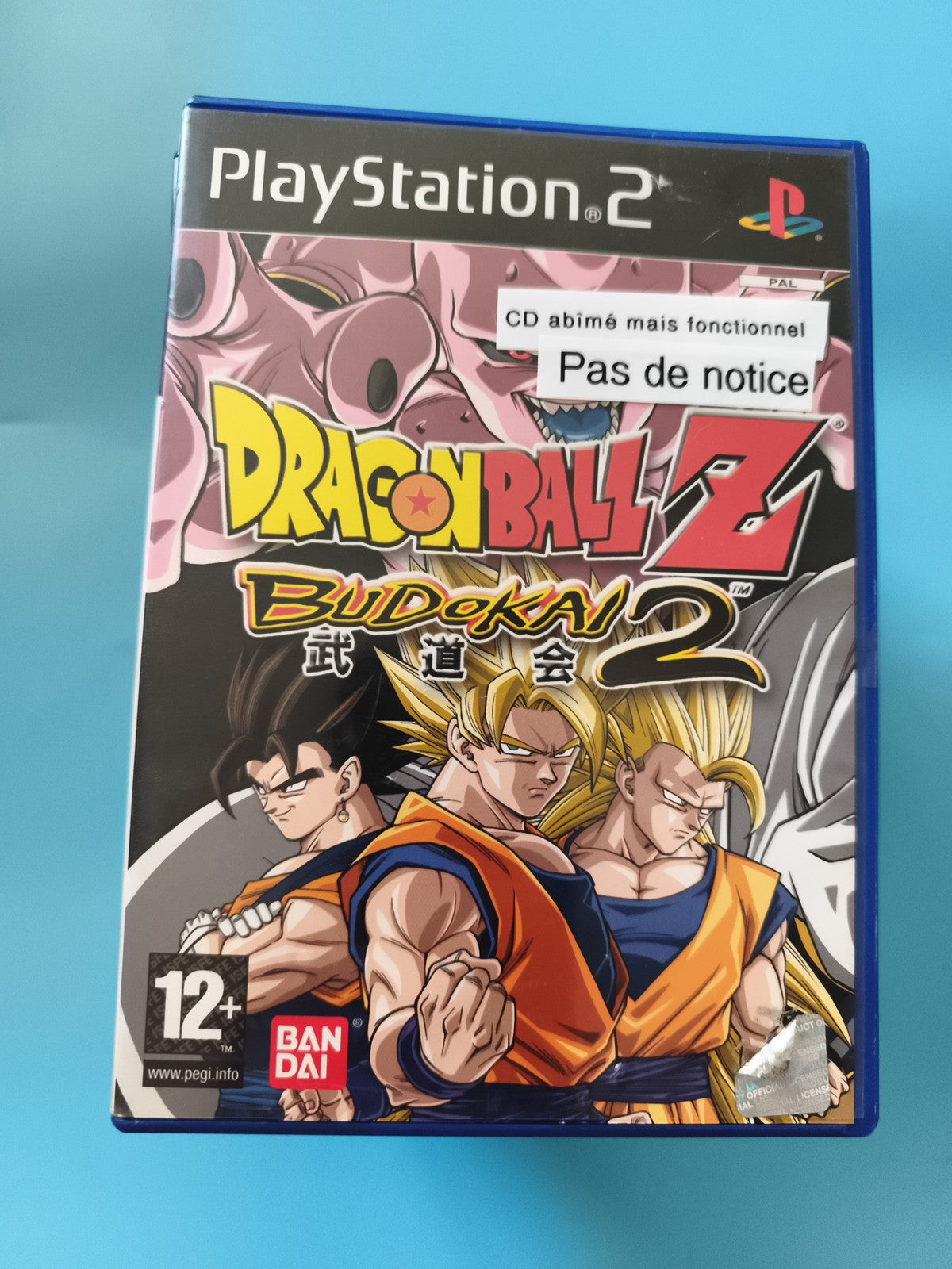 Jeu PS2 Dragon Ball Z Budokai 2 Bandai PAL sans notice PlayStation 2