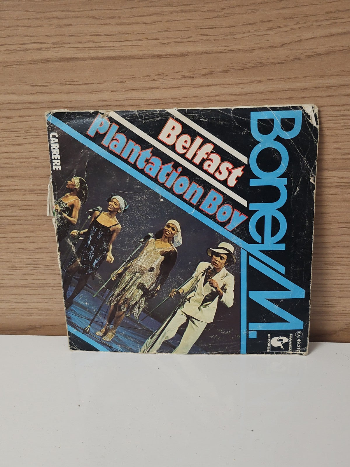 Vinyle 45 tours ancien Boney M rétro, disque vintage collection années 70-80