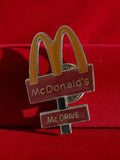 Pin's vintage McDonald's McDrive ancien fast-food rétro publicité rare