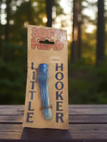 Leurre vintage SOFT HEAD Little Hooker bleu ancien accessoire pêche rare