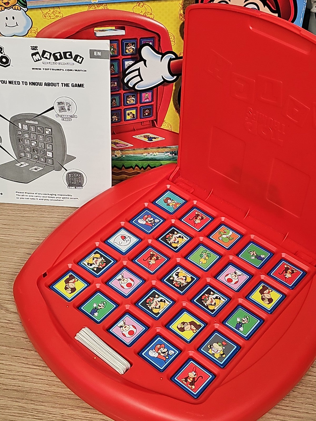 Jeu de société MATCH Super Mario rétro, Nintendo, crazy cube game, ancien