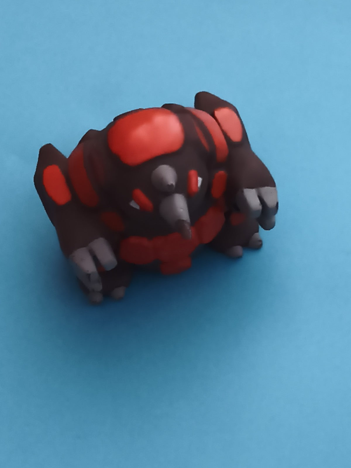 Figurine Pokémon doigt Groudon marron rouge finger puppet jouet