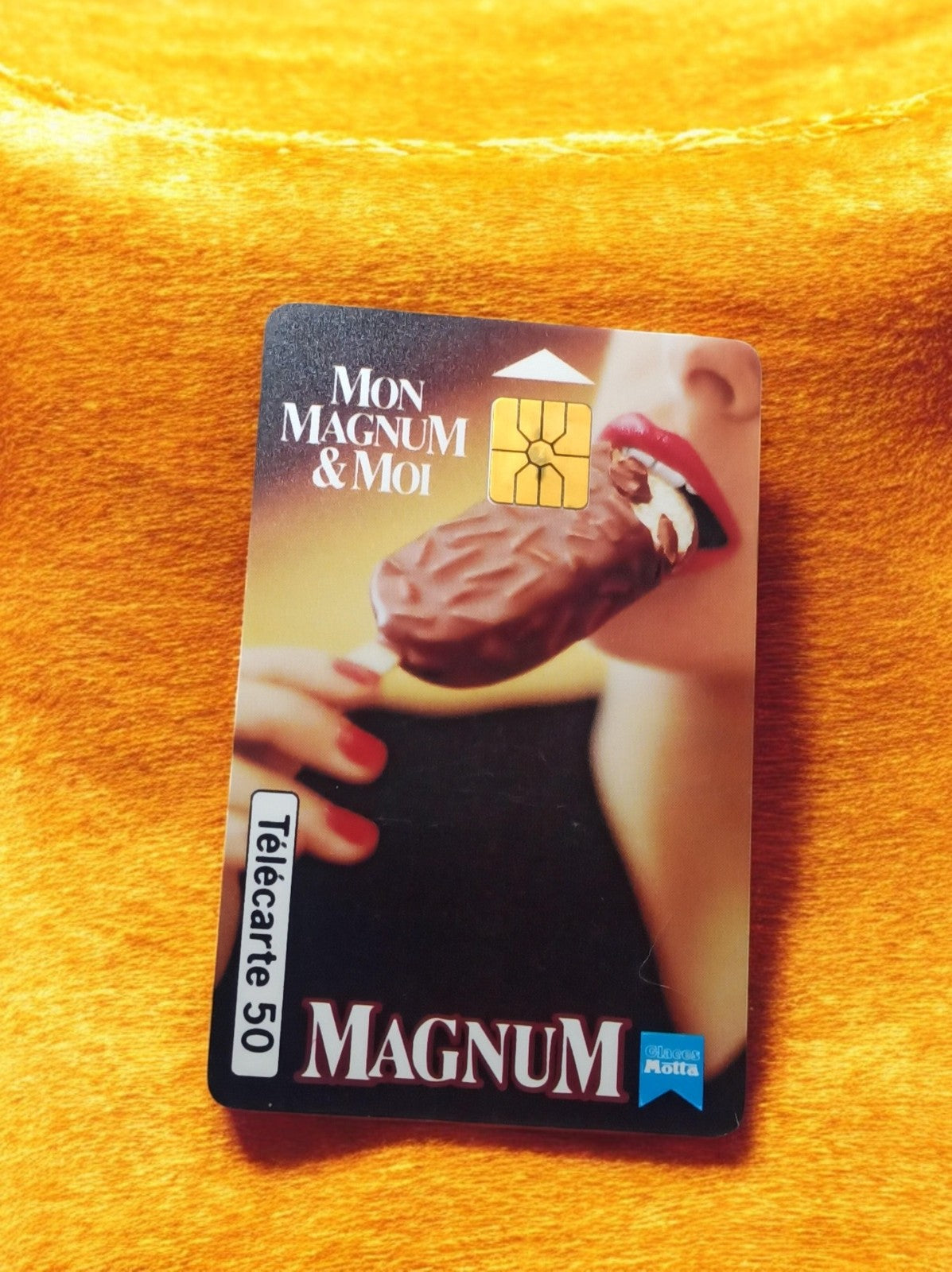 Télécarte 50 unités Magnum vintage Mon Magnum & Moi chocolat Motta