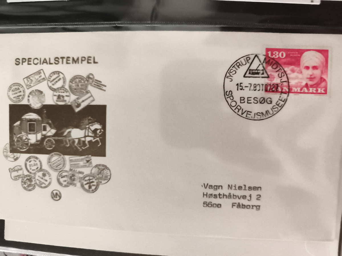 Lettre premier jour Danemark 1981 cachet spécial Specialstempel philatélie vinta
