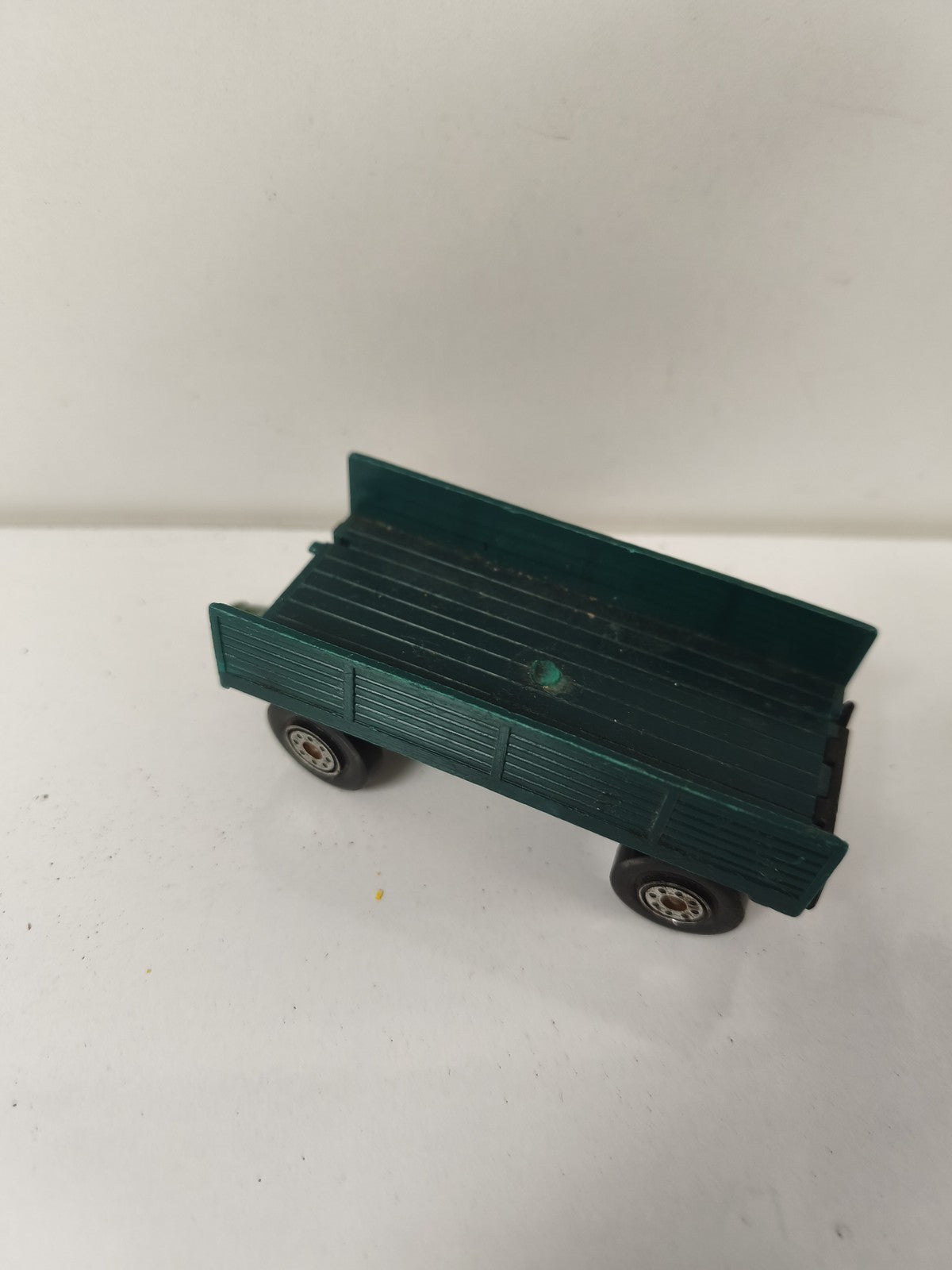 Matchbox Lesney Mercedes remorque miniature verte roues métal occasion