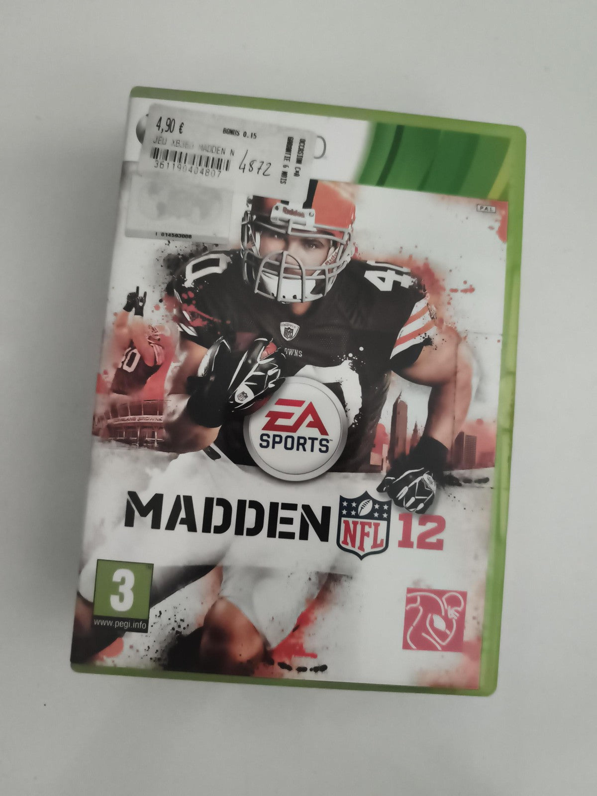 Jeu Xbox 360 Madden NFL 12 EA Sports boîte seule football américain