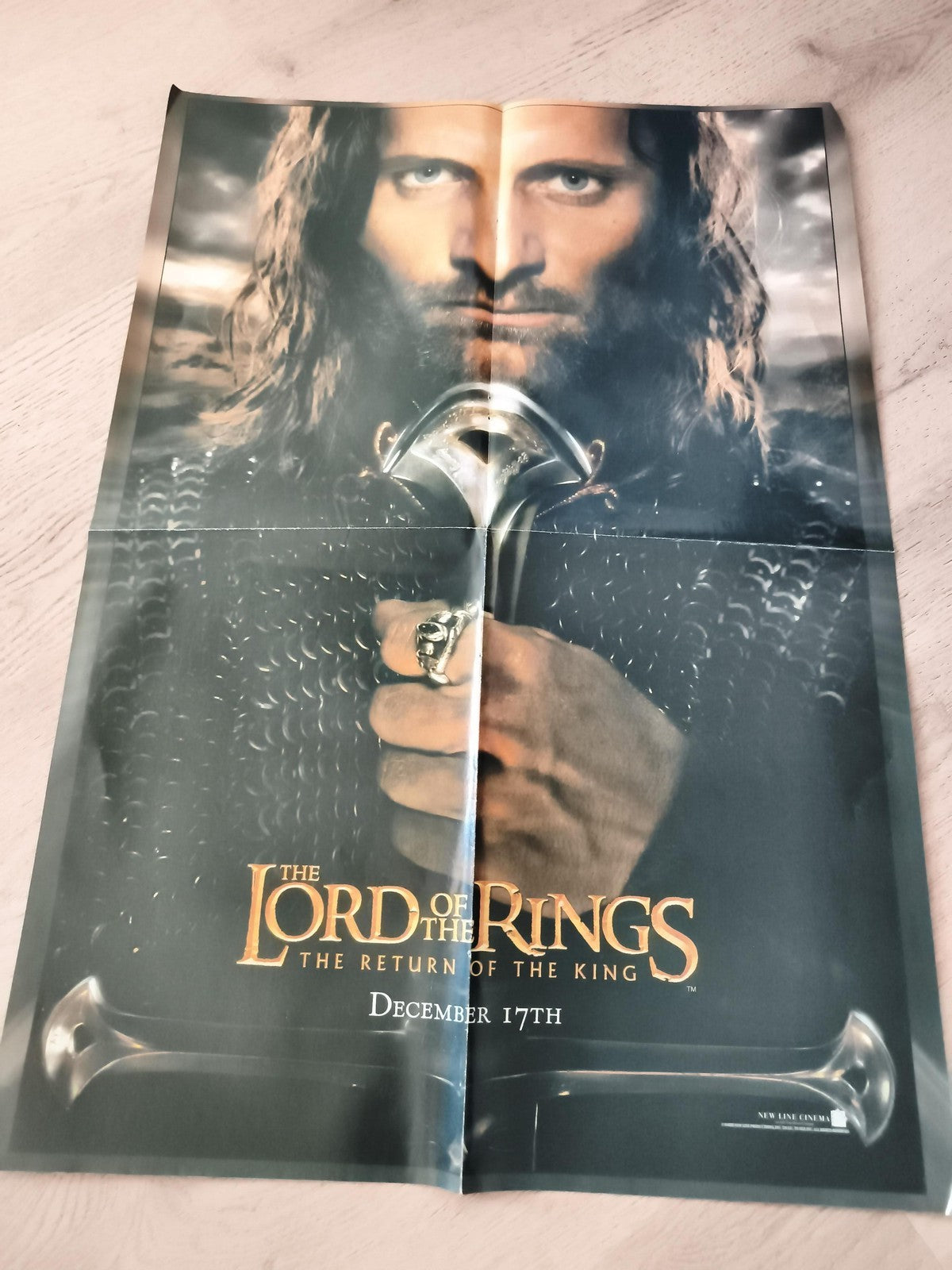 Poster Le Seigneur des Anneaux Return of the King Aragorn film cinéma