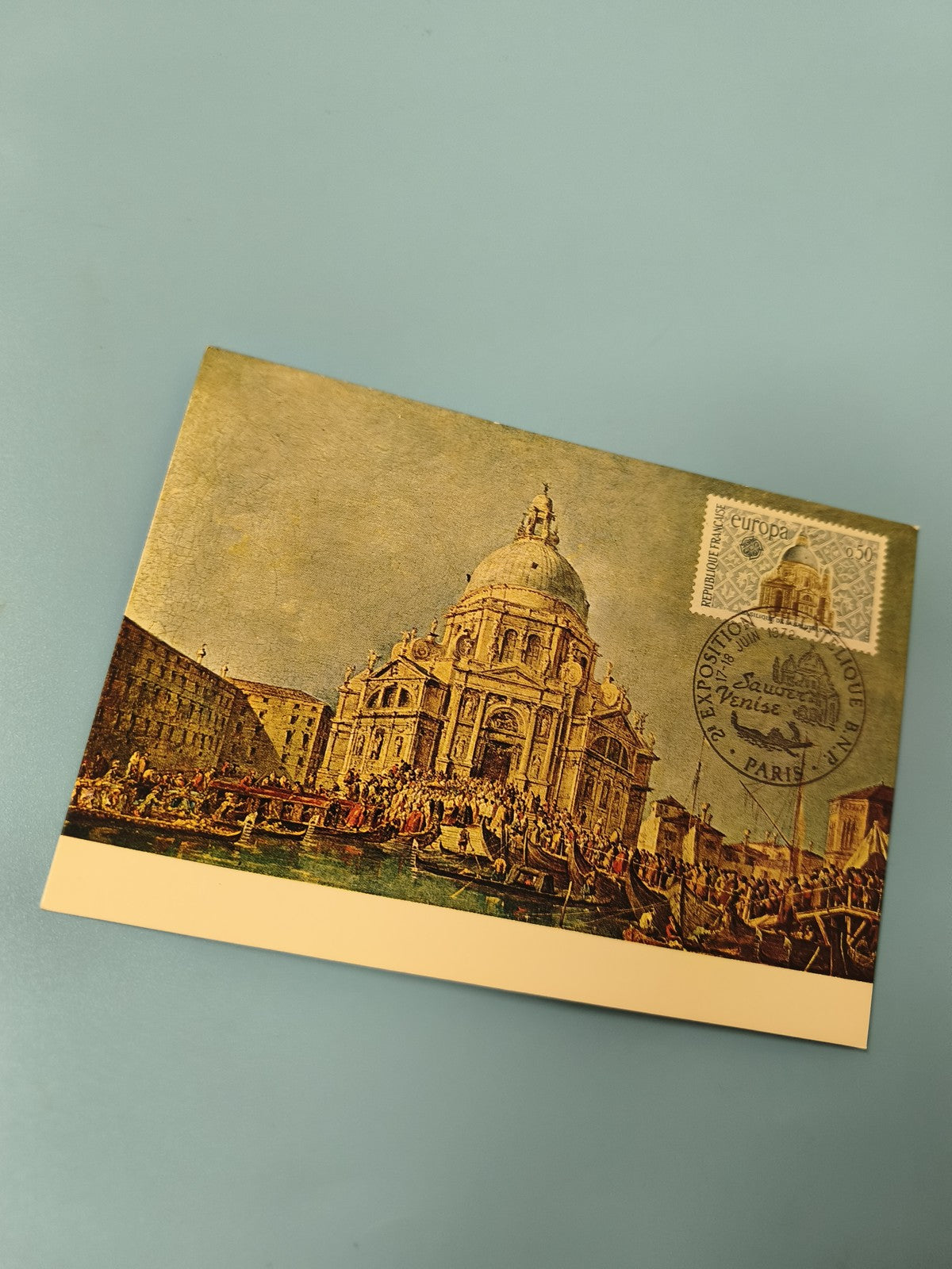 Enveloppe premier jour FDC philatélie ? illustration Venise, timbre Europa