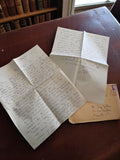 Lettre manuscrite ancienne Marseille années 50/60 avec enveloppe vintage