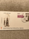 Lettre premier jour Belgique Hôtel de Ville Bruxelles timbres oblitérés philatél