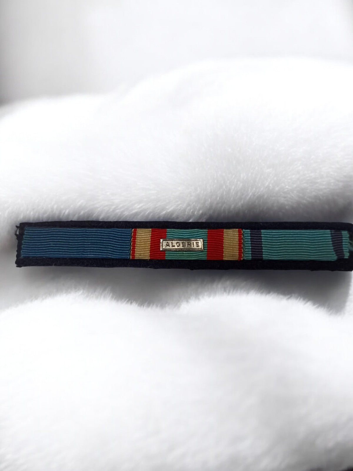 Barre de rappel médaille Algérie ancien ruban militaire vintage décoration