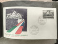 Lettre premier jour Traforo del Monte Bianco 1965 timbre Italie philatélie