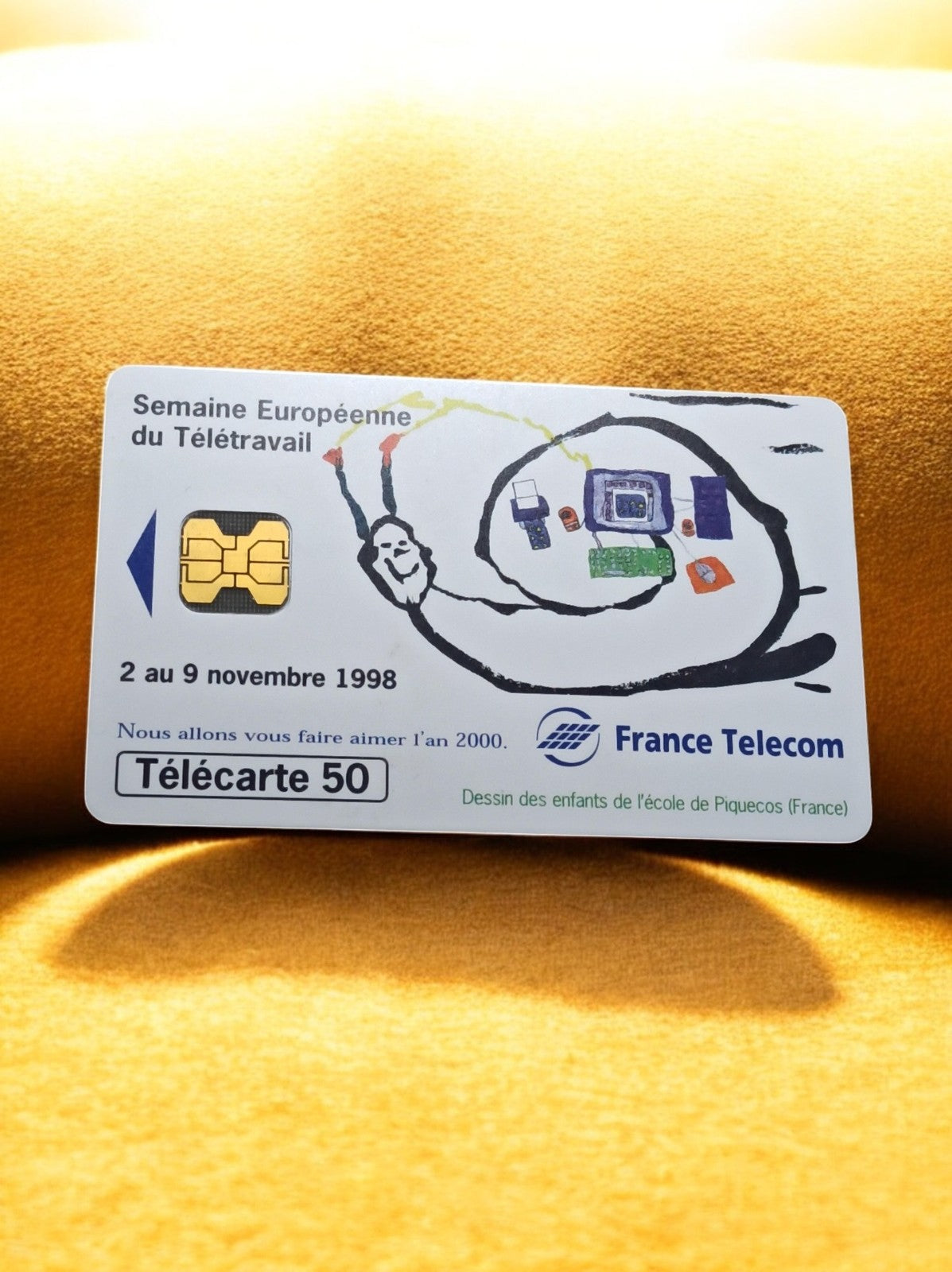 Carte téléphonique France Telecom 1998 Télécarte 50 vintage Semaine Télétravail