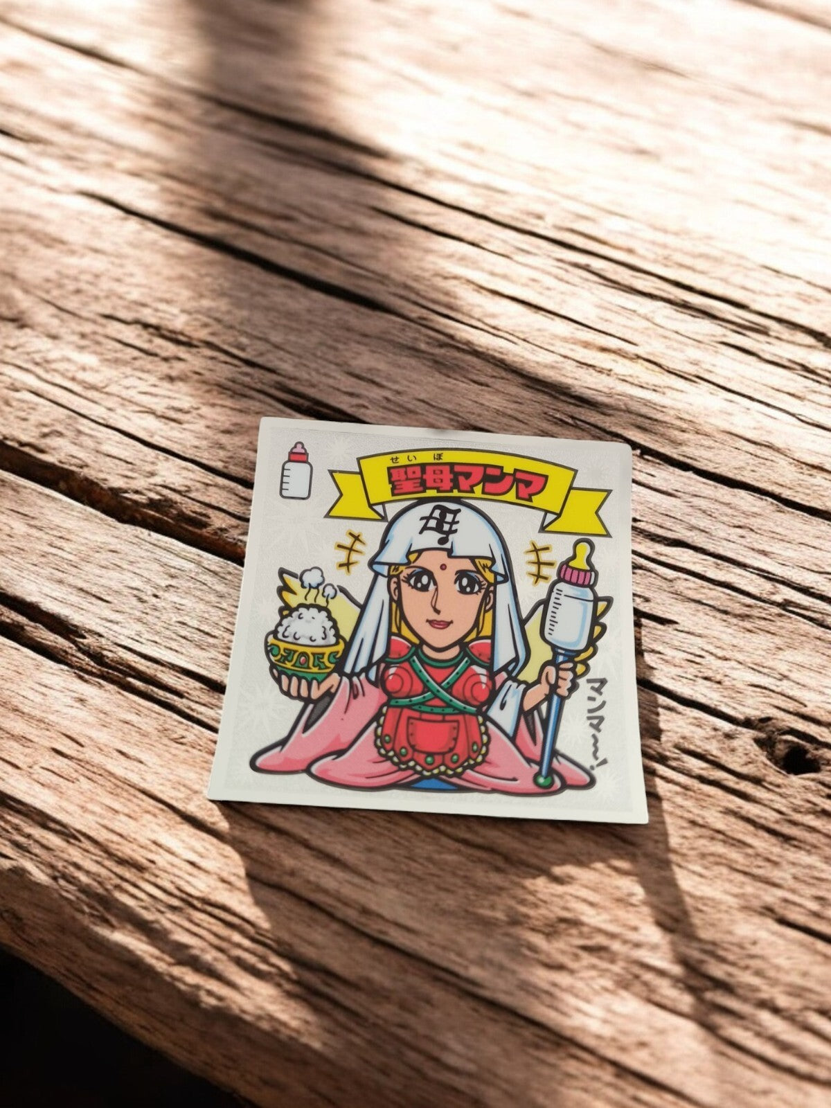 Autocollant Bikkuriman Angel Res Q manga vintage Japon jeune fille céleste rare