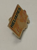 Pin's rétro ancien Héliades ? badge publicitaire vintage collection années 80 90