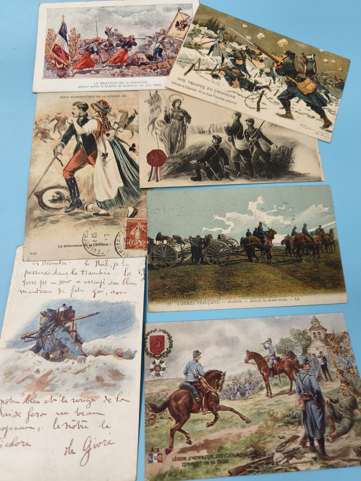 Lot cartes chocolat Suchard illustrées thème militaire anciennes guerres