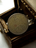 Jeton de casino vintage métal 2 ERO – Ancien accessoire de jeu