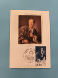 Carte philatélique Journée du Timbre 1984 Diderot Musée du Louvre Paris