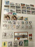Lot de timbres oblitérés Allemagne thèmes variés couleurs multiples (support exc