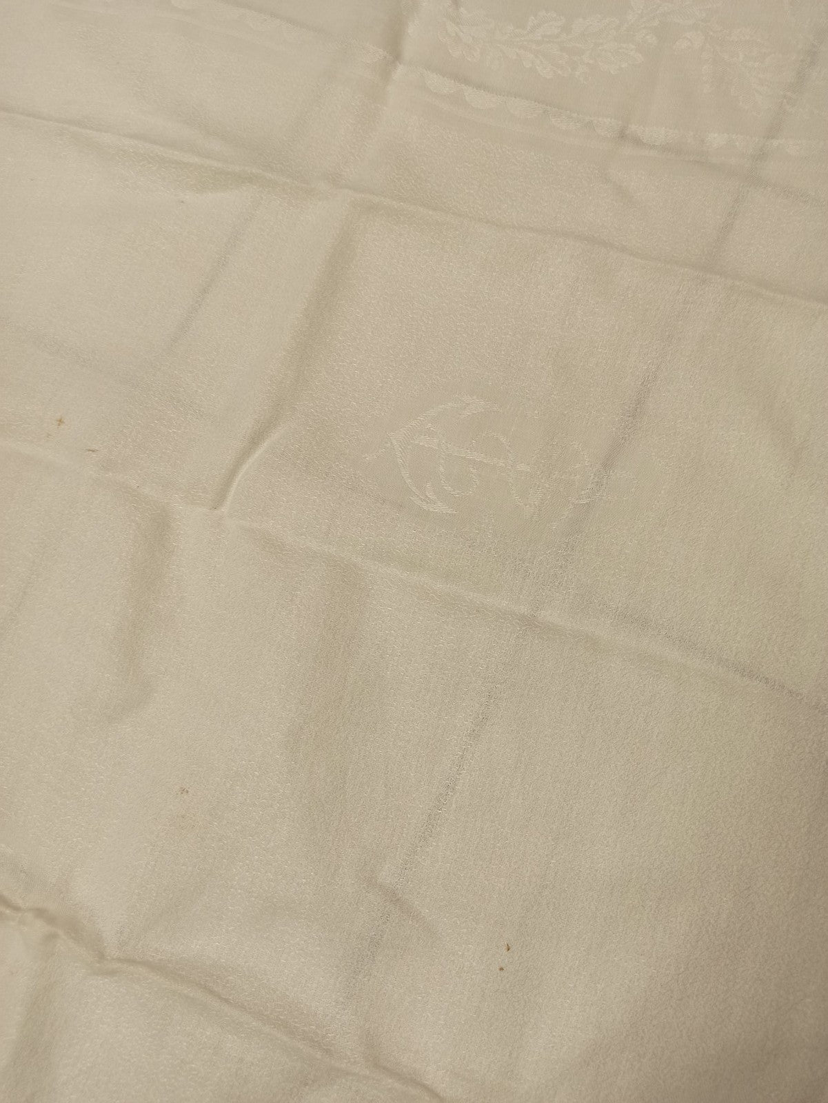 Drap de lit ancien brodé fin XIXe vintage rare, linge rétro collection déco