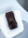 Véhicule miniature ancien voiture jouet vintage rétro marron d’occasion
