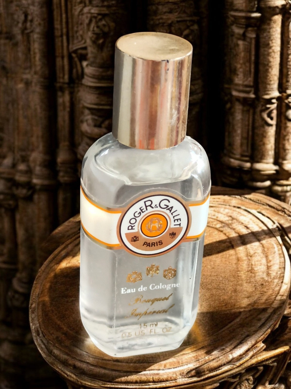 Miniature parfum Roger & Gallet Eau de Cologne vintage 15ml flacon rétro