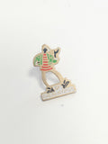 Pin's rétro ancien Génération, badge collection vintage années 80, objet origina