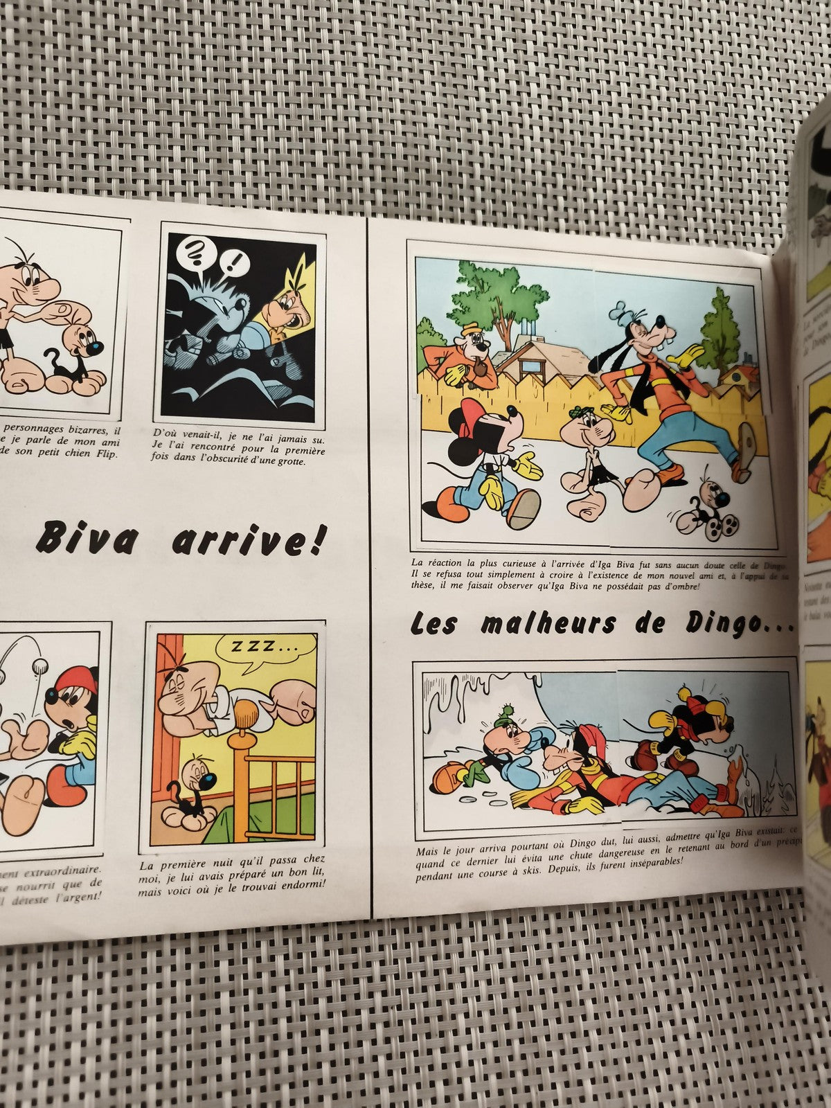 Album Panini Mickey Story ancien vintage Disney figurines Le Journal de Mickey
