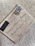 Lettre affranchie Tunisie 1938 timbres avion Paris France philatélie