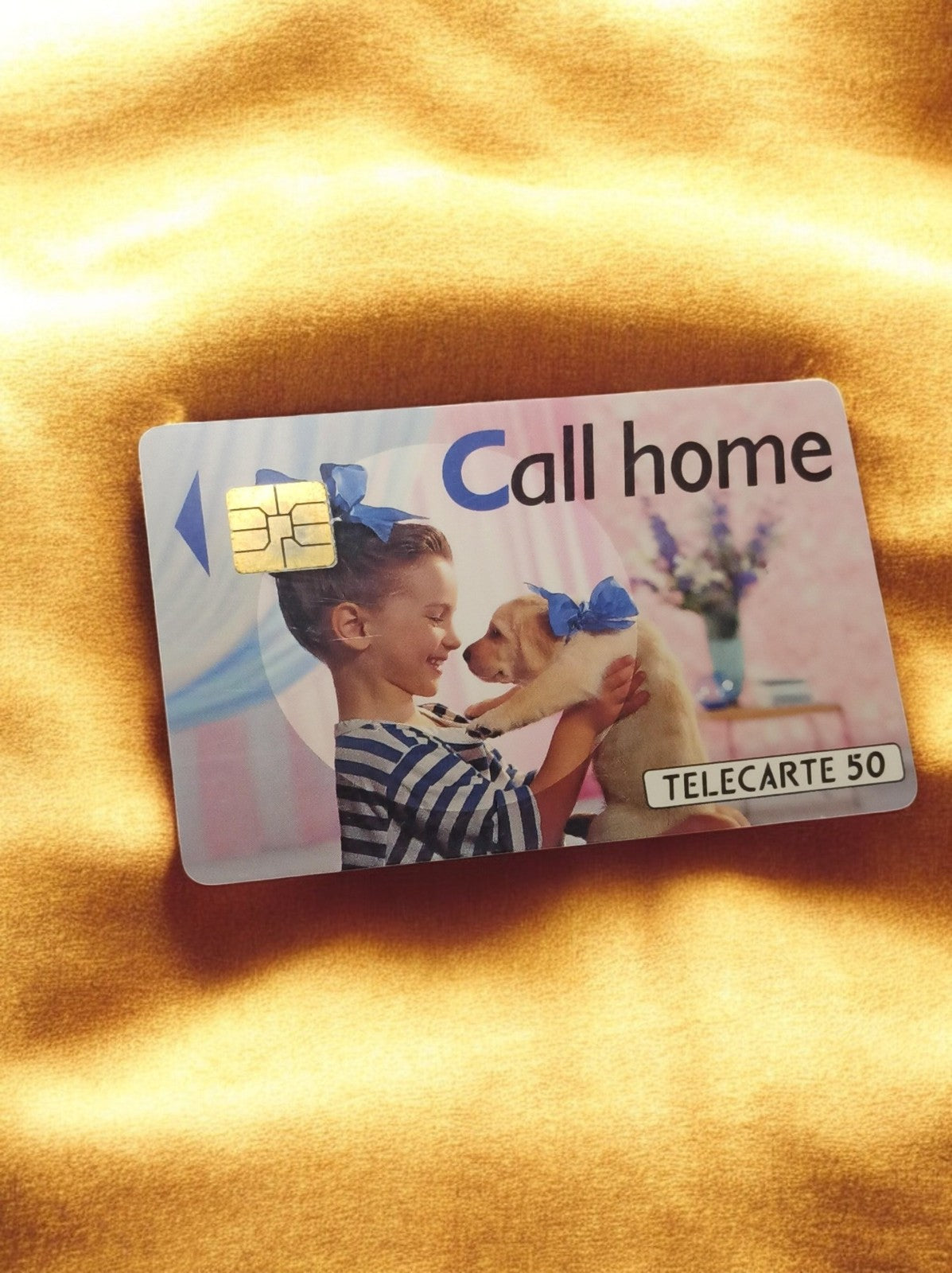 Carte téléphonique vintage Télécarte 50 Call home puce – Années 90