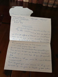 Lettre manuscrite ancienne 1945 WWII Colonie Vacances Bad Munster histoire