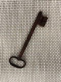 Grande clé ancienne de château, aspect fer forgé, serrure porte vintage